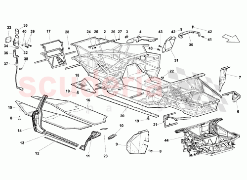 Part Diagram for Lamborghini 410805048