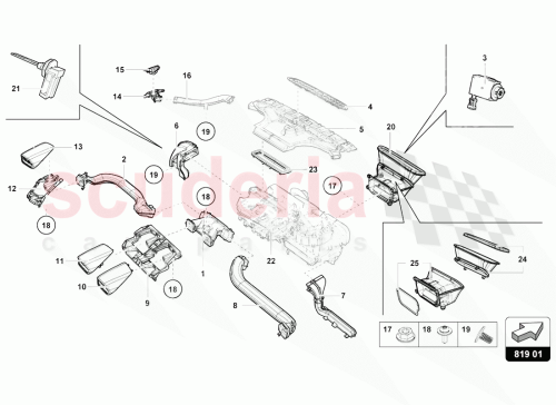 Part Diagram for Lamborghini 4T0819903L