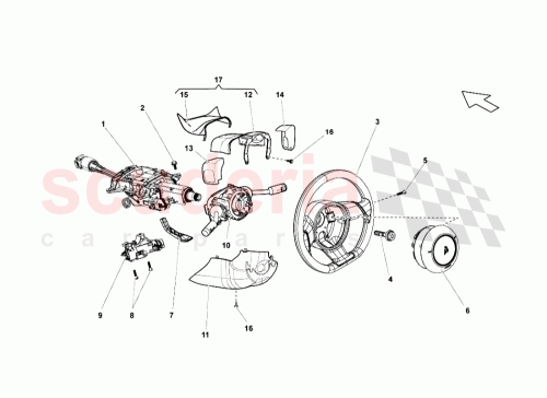 Part Diagram for Lamborghini 400953512B