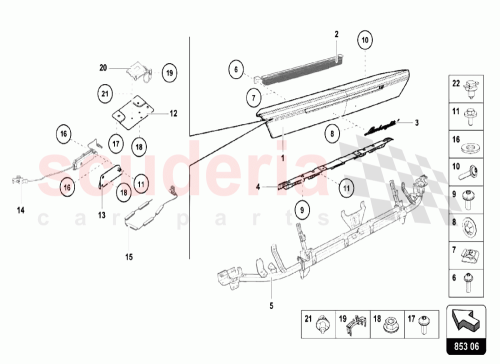 Part Diagram for Lamborghini 4T0035464B