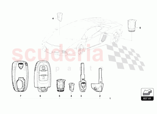 Part Diagram for Lamborghini 470959754TKE