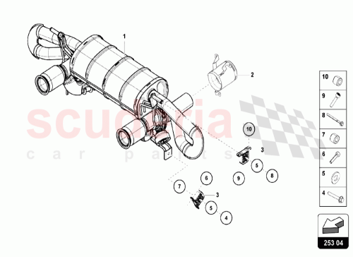 Part Diagram for Lamborghini 4T0251465
