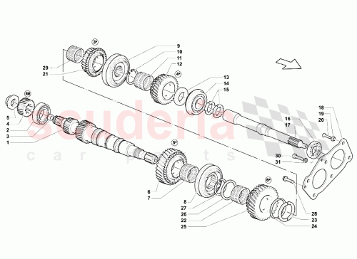 Part Diagram for Lamborghini 086311105F