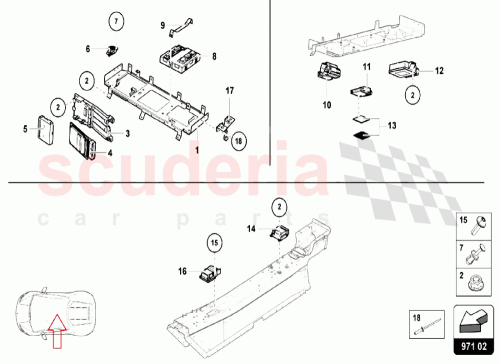 Part Diagram for Lamborghini 4S8813129B