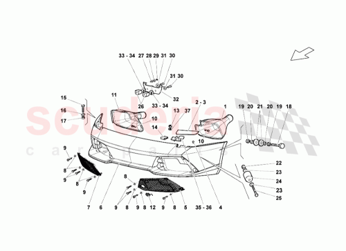 Part Diagram for Lamborghini 410807681A