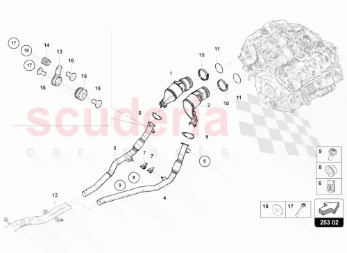 Part Diagram for Lamborghini 8W0253725D