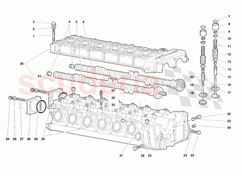 Part Diagram for Lamborghini 008100631