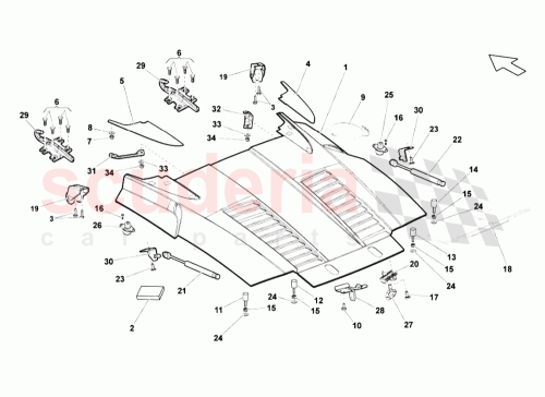 Part Diagram for Lamborghini 407827657A