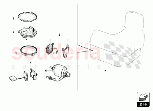 Part Diagram for Lamborghini 4S0201319B