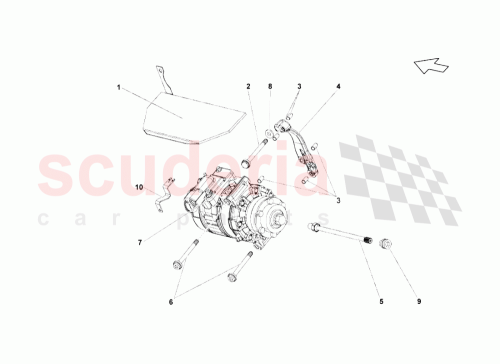 Part Diagram for Lamborghini 07L260095C