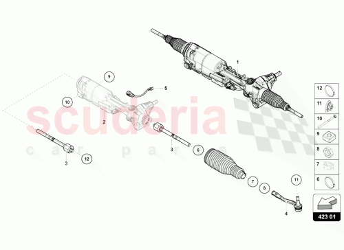 Part Diagram for Lamborghini 4M1423055AH