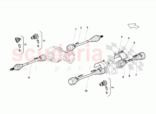 Part Diagram for Lamborghini 400407357