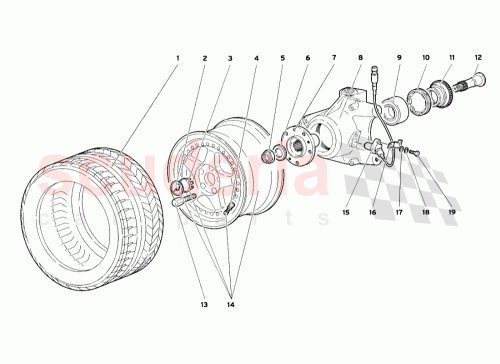 Part Diagram for Lamborghini 54459528