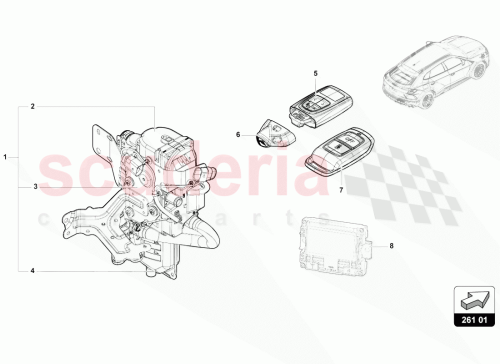 Part Diagram for Lamborghini 4M0265081AF