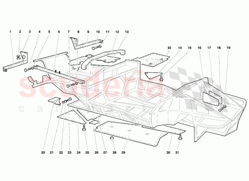 Part Diagram for Lamborghini 004131316