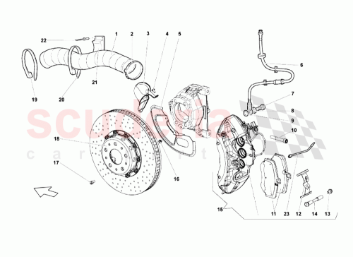 Part Diagram for Lamborghini 410615106R