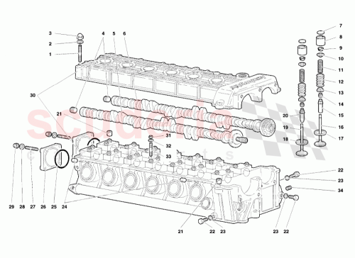 Part Diagram for Lamborghini 001220844
