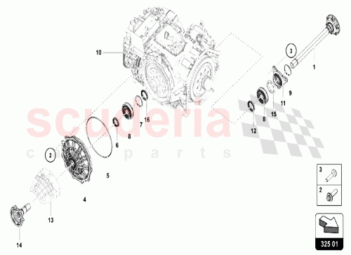 Part Diagram for Lamborghini 01S409086