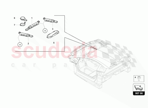 Part Diagram for Lamborghini 6RU951171
