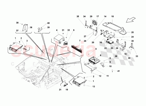 Part Diagram for Lamborghini 8N8951177