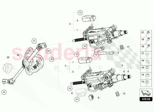 Part Diagram for Lamborghini 4M1419753C