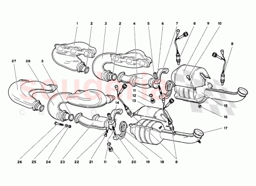 Part Diagram for Lamborghini 004435457CB