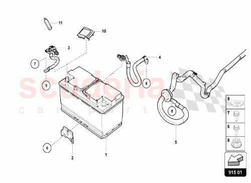 Part Diagram for Lamborghini 1K0971813F