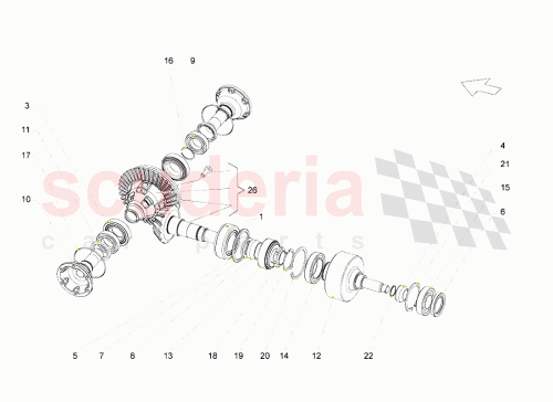 Part Diagram for Lamborghini 01S409355C