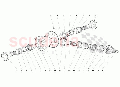 Part Diagram for Lamborghini 008614208
