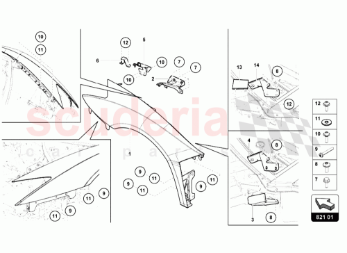 Part Diagram for Lamborghini 470810438B
