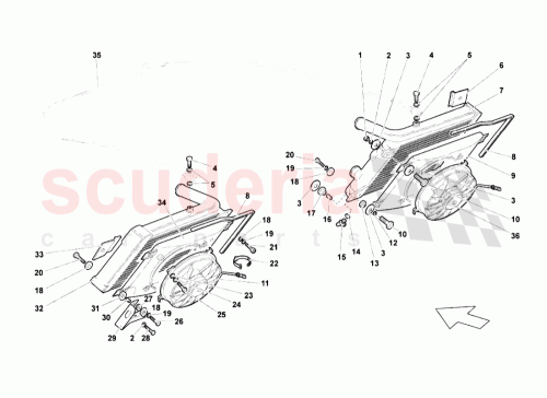 Part Diagram for Lamborghini 400121129A