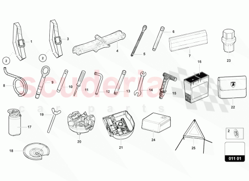 Part Diagram for Lamborghini 4ML012021A