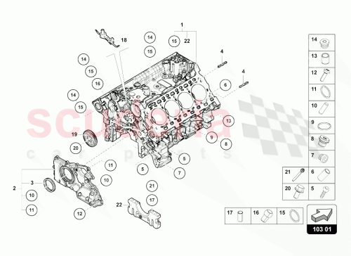 Part Diagram for Lamborghini 0P2103151D