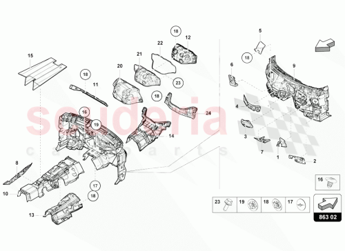 Part Diagram for Lamborghini 4M1864976