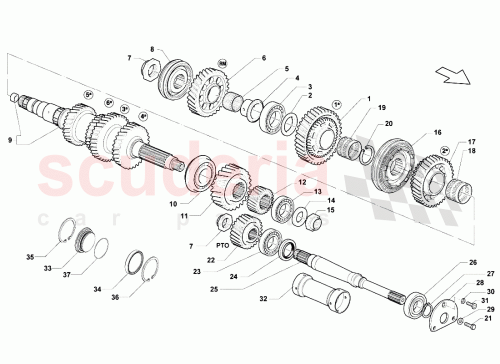 Part Diagram for Lamborghini 086311163F