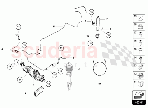 Part Diagram for Lamborghini 4S0616250B