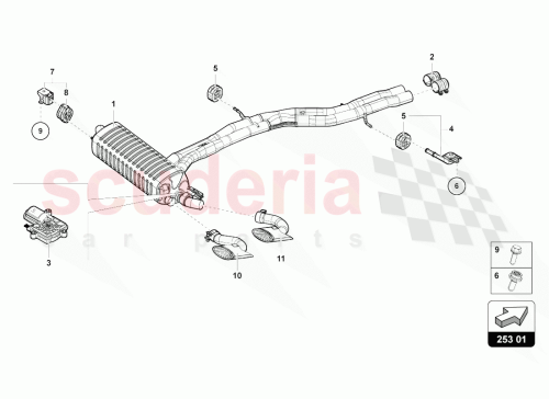 Part Diagram for Lamborghini 4ML253682S