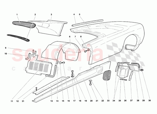 Part Diagram for Lamborghini 009453155