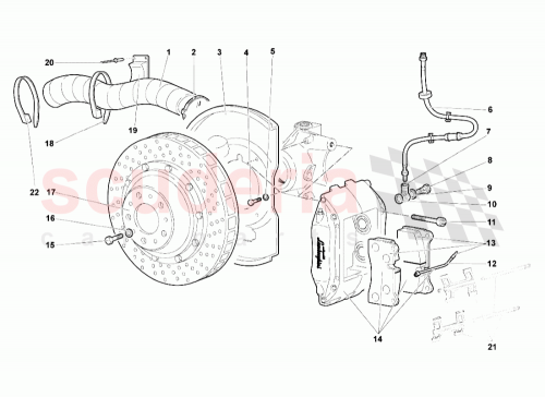 Part Diagram for Lamborghini 410615105G