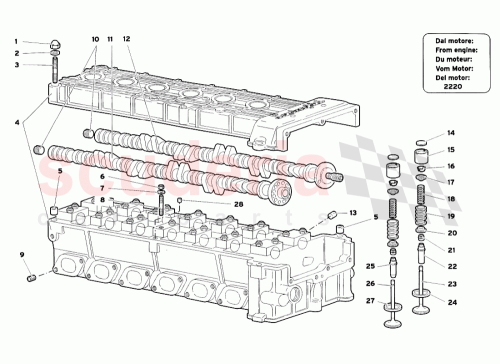 Part Diagram for Lamborghini 460132006