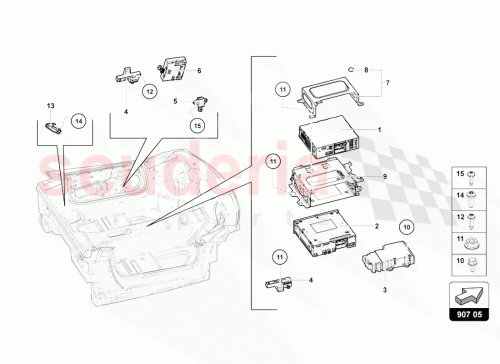 Part Diagram for Lamborghini 470035666F