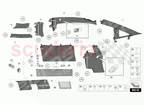 Part Diagram for Lamborghini 476867477R