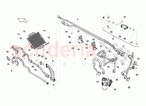 Part Diagram for Lamborghini 400260701C
