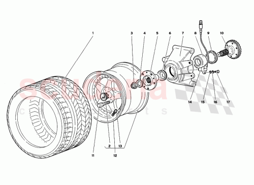 Part Diagram for Lamborghini 0052001022