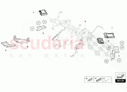 Part Diagram for Lamborghini 4T0907552N