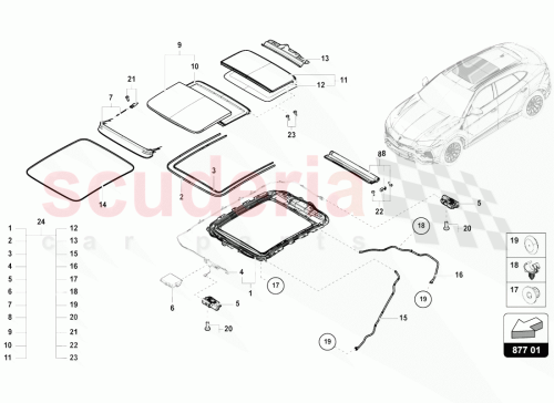 Part Diagram for Lamborghini 4ML877204A