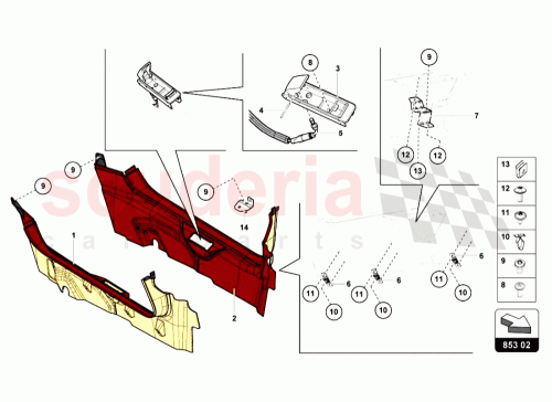 Part Diagram for Lamborghini 470813550A
