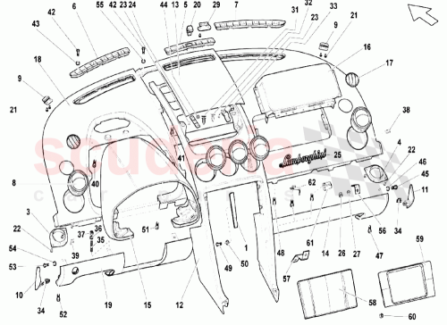 Part Diagram for Lamborghini 400853886A