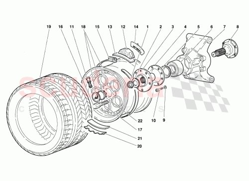 Part Diagram for Lamborghini 005225918