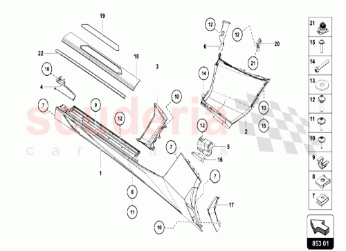Part Diagram for Lamborghini 470853563D